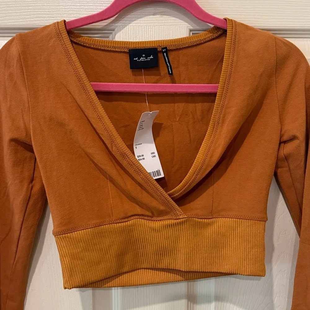 Urban Outfitters Out From Under NWT burnt orange crop top, small - Picture 3 of 8